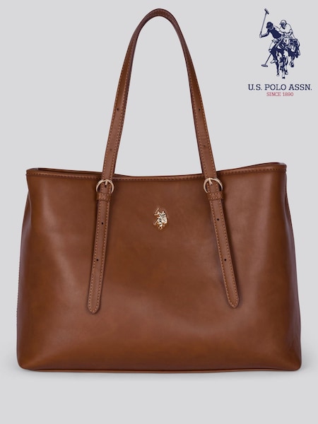 U.S. Polo Assn. Brown Blackstone Shopping Bag (Y09705) | €104