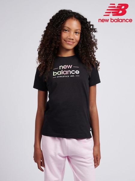 New Balance Black Sunrise Crest Graphic T-Shirt (Y10221) | €33 - €40