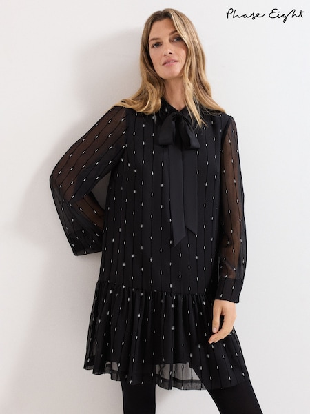 Phase Eight Black Tessa Dress (Y10266) | €152