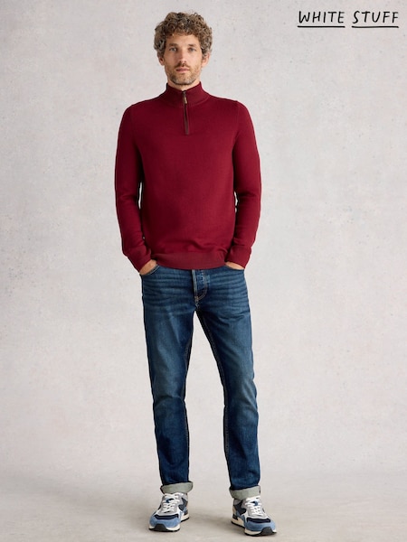 White Stuff Red Newport Merino Funnel Jumper (Y10554) | €99