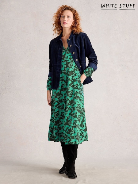 White Stuff Green Megan Jersey Dress (Y10562) | €92