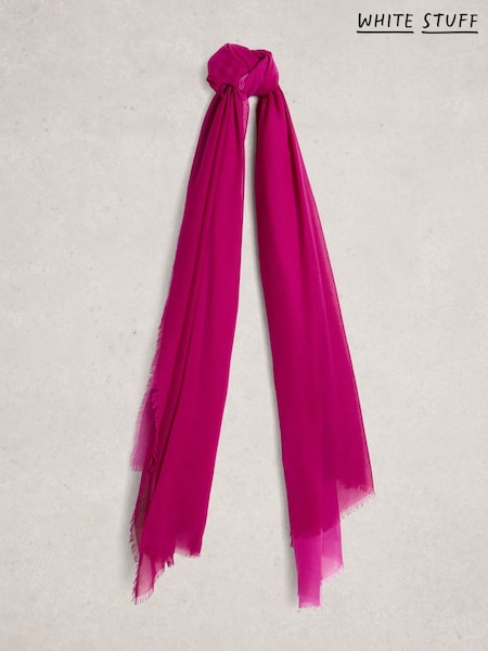 White Stuff Purple Penny Plain Oversized Scarf (Y10592) | €35