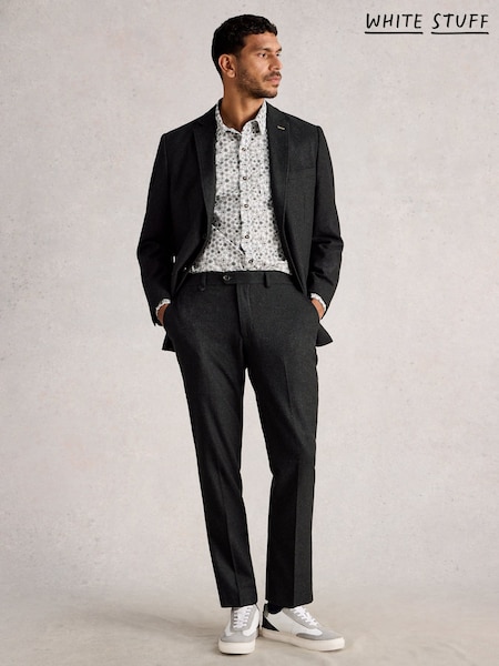 White Stuff Grey Wool Blend Trousers (Y10601) | €99