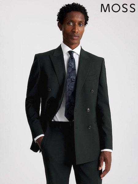 MOSS Dark Teal Tailored Fit Performance Suit Jacket (Y10610) | €250