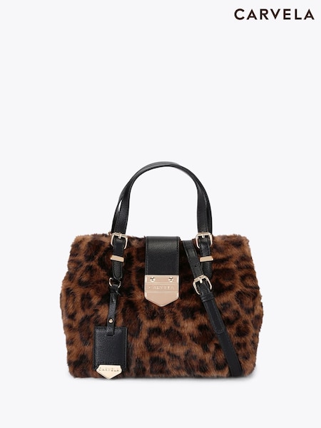 Carvela Black Maria Mini Fur Bag (Y10626) | €158