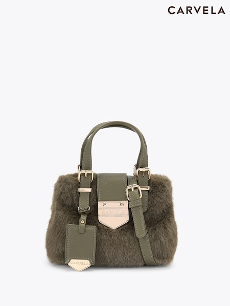Carvela Green Maria Micro Fur Bag (Y10636) | €131
