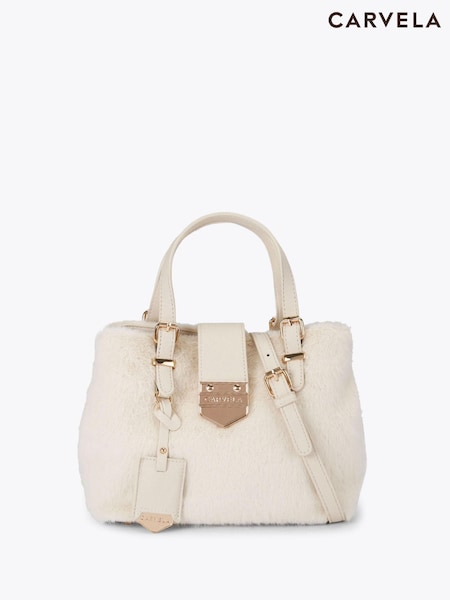 Carvela Maria Mini Fur White Bag (Y10656) | €158
