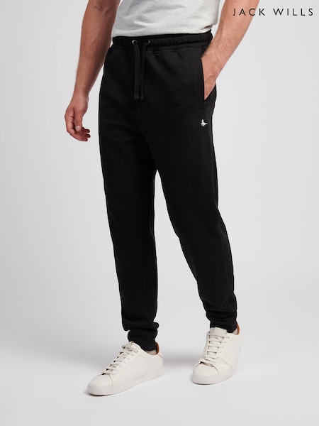 Jack Wills Black Haydor Loopback Joggers (Y10710) | R$ 445