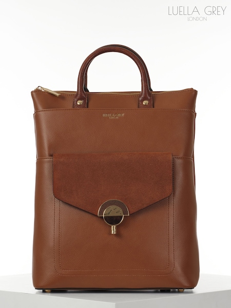 Luella Grey Tan Sally Laptop Backpack (Y10772) | € 143