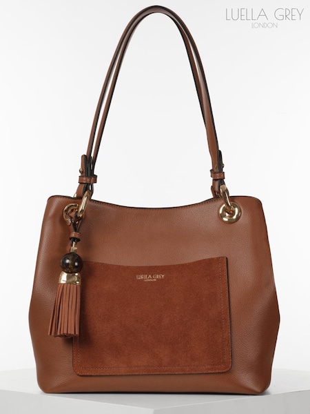 Luella Grey Cream Sienna Hobo Tote (Y10791) | €177