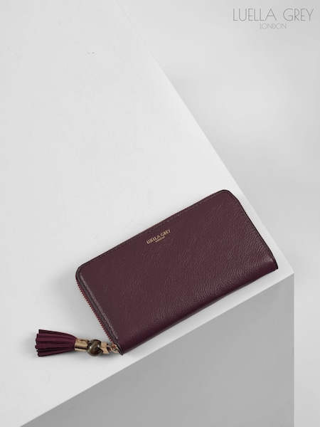 Luella Grey Purple Murtle Large Tassel Purse (Y10796) | €51