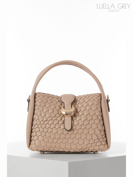 Luella Grey Cream Maggie Weave Cross-Body Bag (Y10803) | €131