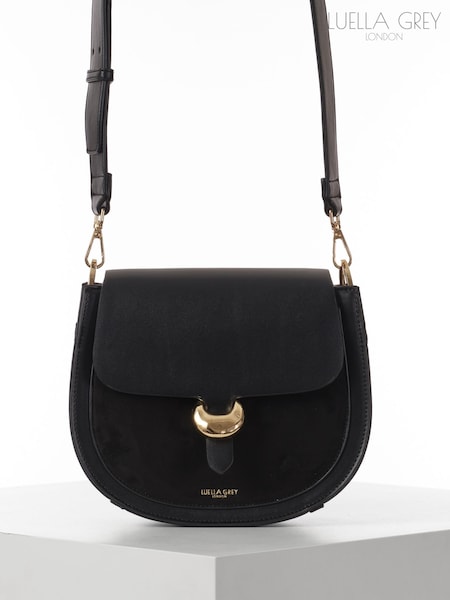 Luella Grey Venetia Saddle Cross-Body Black Bag (Y10807) | €126