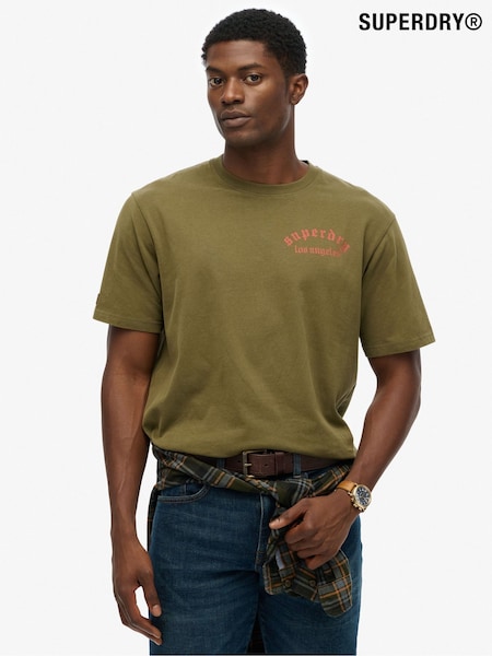 Superdry Green Tattoo Loose T-Shirt (Y10813) | €43