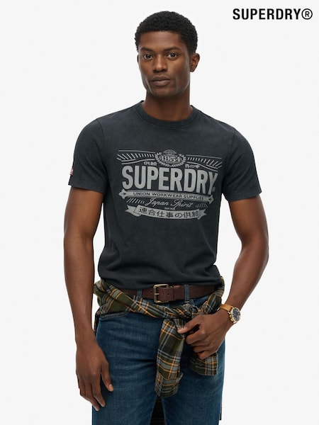 Superdry Heritage Brand Relaxed T-Shirt (Y10822) | R$ 295