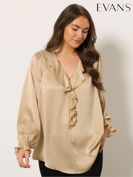 Evans Frill Front Tie Top (Y10963) | €50