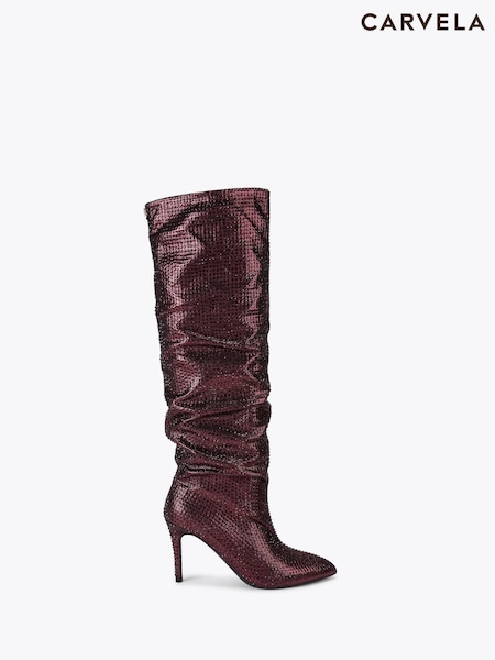 Vermelho - Carvela Knee Boots (Y11231) | R$ 2.260