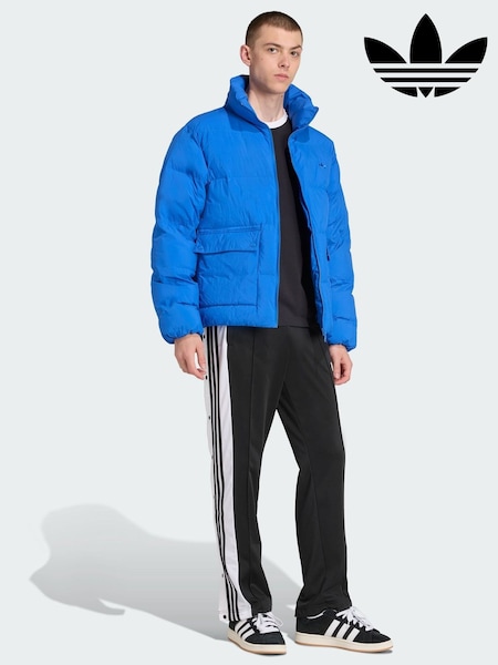 adidas Originals Blue Synthetic Down Puffer Jacket (Y11431) | €146