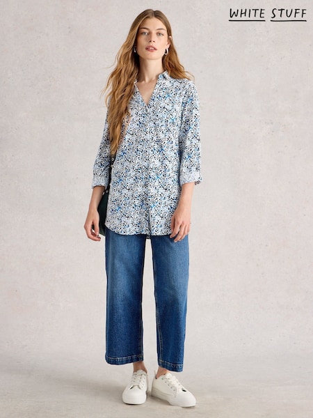 White Stuff Blue Annie Longline Shirt (Y11469) | €69