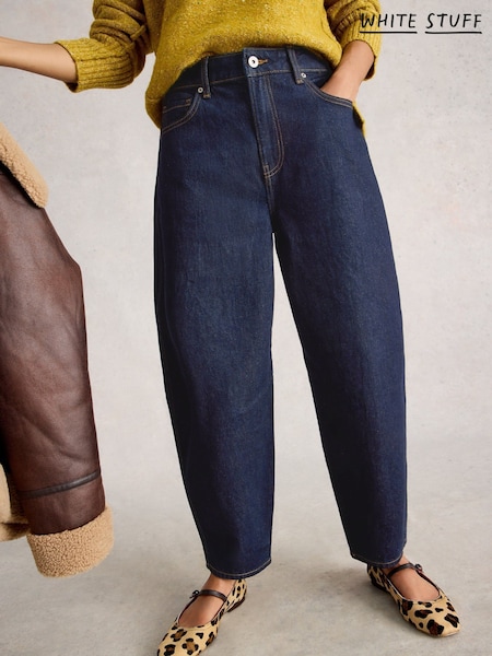 White Stuff Blue Aubrey Barrel Leg Jeans (Y11481) | €92