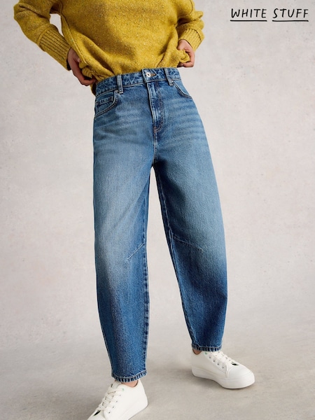 White Stuff Blue Aubrey Barrel Leg Jeans (Y11492) | €92