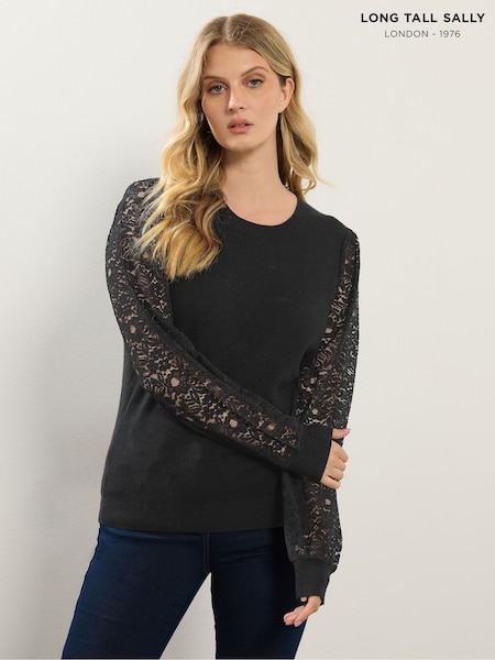 Long Tall Sally Lace Sleeve Jumper (Y11818) | ‏192 د.إ.‏