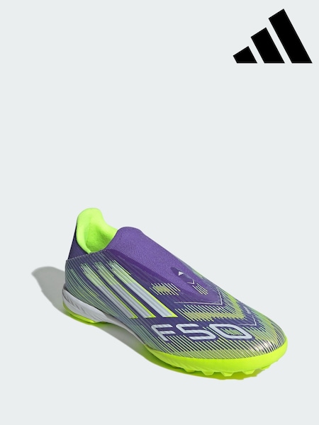 adidas Purple F50 League Laceless Turf Boots (Y12008) | AED495
