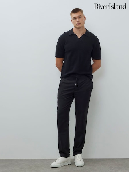 River Island Black Slim Fit Joggers (Y12013) | €51