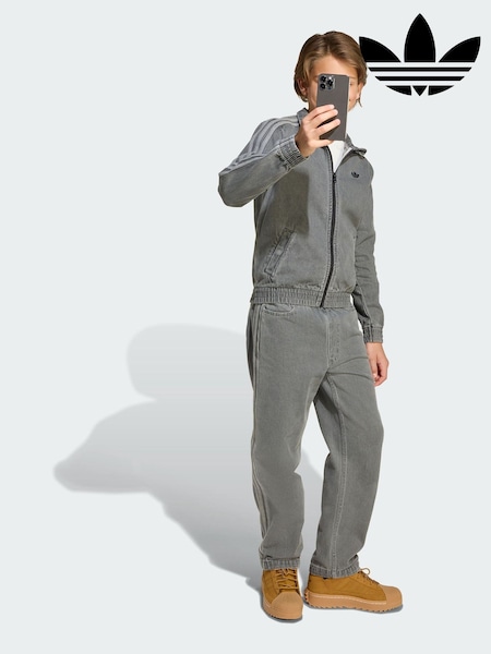 adidas Originals Grey Firebird Track Top Denim (Y12099) | €73