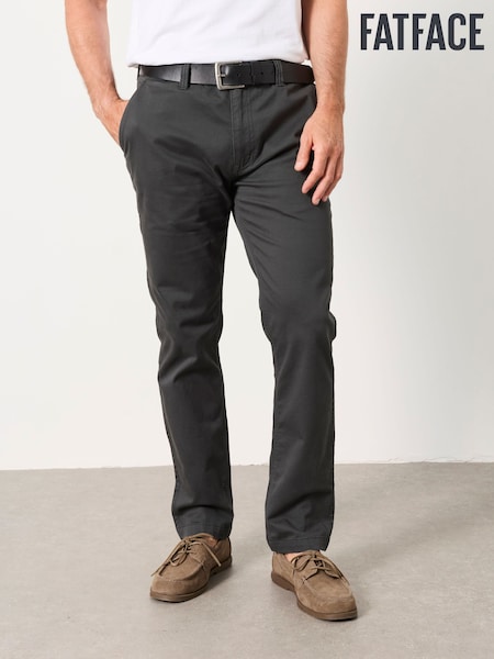 Grey - Regular Fatface Hayton Slim Fit Chinos