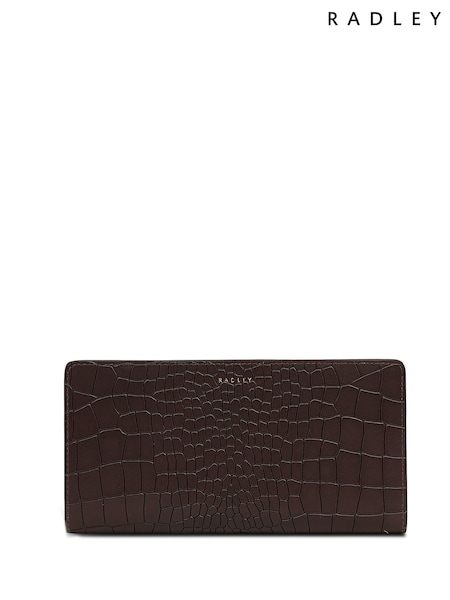 Radley Brown Coin Street Faux Croc Large Bifold Purse (Y12329) | €130