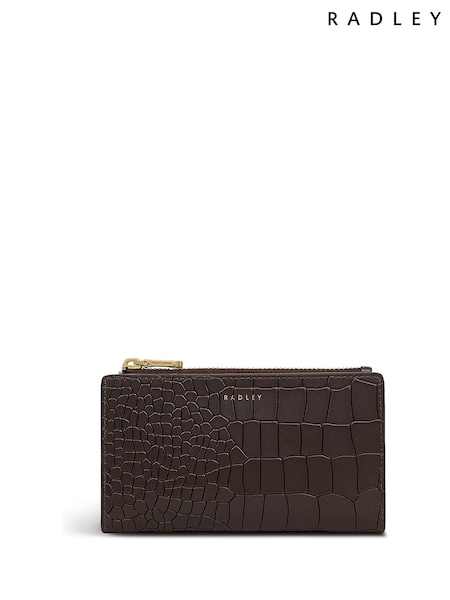 Radley Brown Coin Street Faux Croc Medium Ziptop Purse (Y12345) | €101