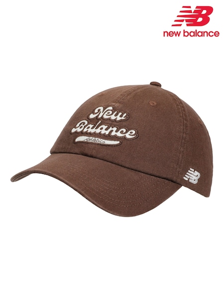 New Balance Brown Athletics 6 Panel Athletics Legacy Hat (Y12449) | 124 QAR