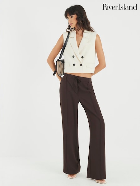 River Island Elasticated Smart Joggers (Y12730) | R$ 355