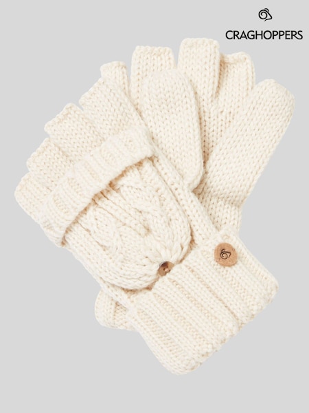 Craghoppers Cream Brock Mittens (Y12840) | AED131