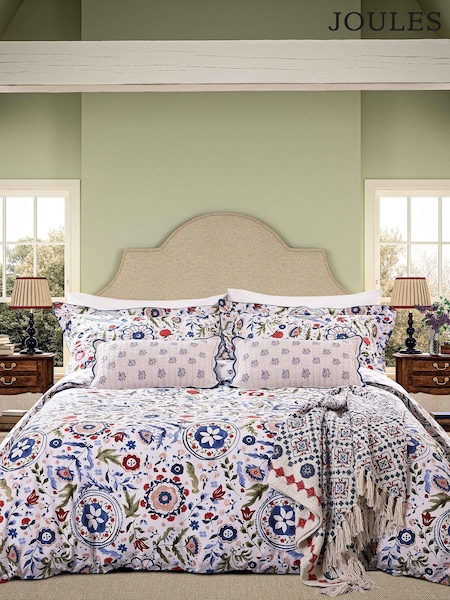 Joules Navy Multi Festival Flowers Duvet Cover and Pillowcase Set (Y12888) | €64 - €120