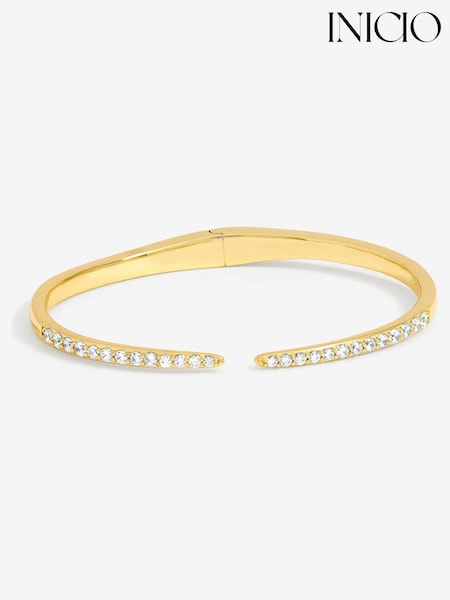 Inicio Gold Tone Crystal Open Bangle (Y12994) | €37