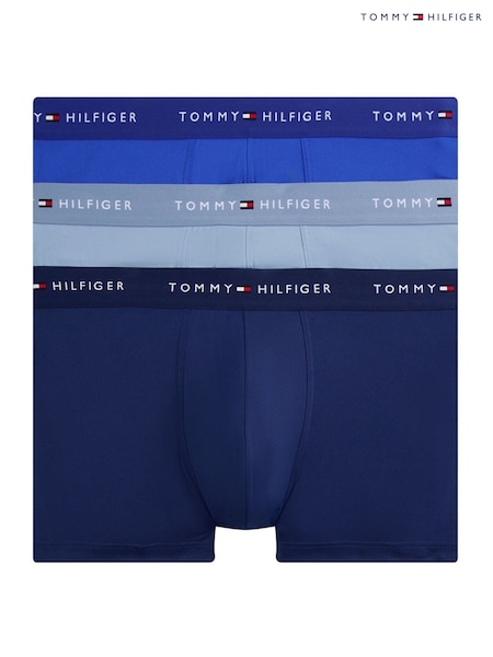 Tommy Hilfiger Blue Signature Microfibre Trunks 3-Pack (Y13023) | 203 QAR