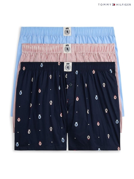 Tommy Hilfiger 3-Pack Print Woven Boxer Shorts (Y13027) | R$ 640