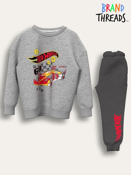 Brand Threads Grey Hot Wheels Joggers Set (Y13142) | 114 QAR