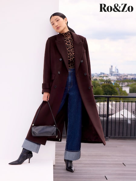 Ro&Zo Leather Wide Leg Trousers (Y13166) | R$ 2.260