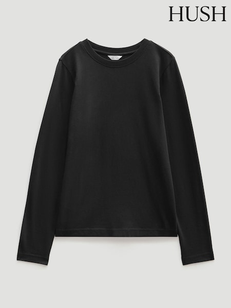 Preto - Hush Slim Long Sleeve T-Shirt (Y13185) | R$ 365