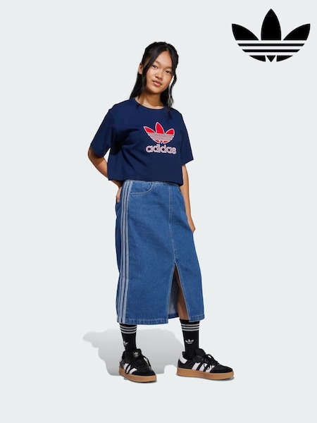 adidas Originals Blue Denim Skirt (Y13205) | €44