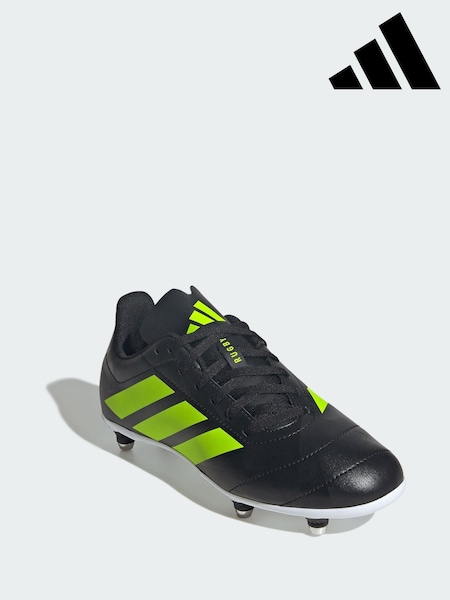 adidas Black Rugby Junior Soft Ground Boots (Y13297) | 223 QAR