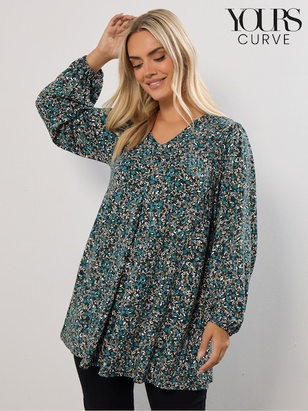 Rumena - Yours Curve Long Sleeve Pleated Balloon Sleeve Top (Y13414) | € 36