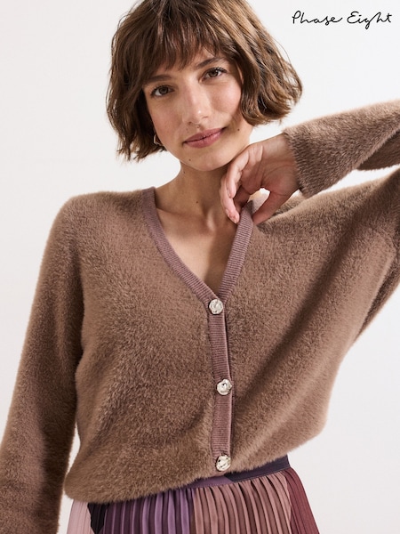 Phase Eight Brown Mindy Cardigan (Y13463) | €113
