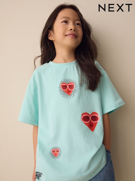 Blue Heart Kendra Dandry Oversized T-Shirt (3-16yrs) (Y13618) | AED76 - AED102