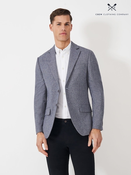Crew Clothing Wool-Blend Tweed Blazer (Y13898) | ‏1,101 د.إ.‏