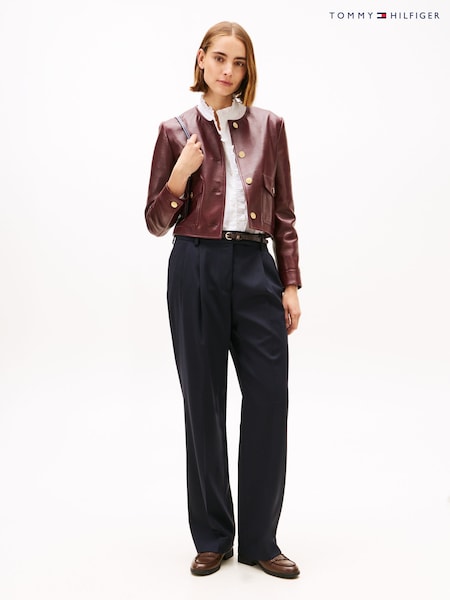 Tommy Hilfiger Timeless Wool Straight Leg Trousers (Y13927) | 226 €