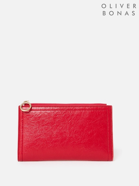 Oliver Bonas Red Fold Over Zipped Purse (Y13969) | R$ 295